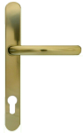 BALMORAL 92mm BRASS Pltd LEVER EURO FURNITURE