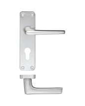 ALUM RTD EURO LEVER FRN ON 170x40mm BACKPLATE