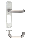 19mm Sat STAINLESS RTD LEVER ON INNER PLATE 218x48mm
