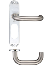 SAT.ST.ST 22MM ROUND BAR LEVER BACKPLATE