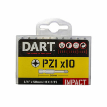 DART PZ1 50mm IMPACT DRIVER BIT (10 PACK) DART PZ1 50mm IMPACT DRIVER BIT (10 PACK)