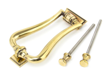 AGED BRASS PERIOD SLIMLINE ART DECO DOOR KNOCKER AGED BRASS PERIOD SLIMLINE ART DECO DOOR KNOCKER