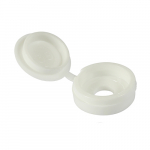 No. 6-8's Hinged Cover Caps White - Bags