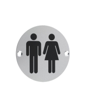 Ø76mm SAA UNISEX DISC SIGN PICTOGRAM Ø76mm SAA UNISEX DISC SIGN PICTOGRAM
