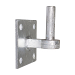 GALV HOOK ON 4" X 4" PLATE c/w EXTENDED SHOULDER 19mm PIN GALV HOOK ON 4" X 4" PLATE c/w EXTENDED SHOULDER 19mm PIN
