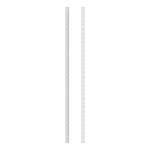 WHITE 1980mm SHELF UPRIGHT