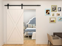 STANDARD FLAT TRACK BARN DOOR GEAR BLACK