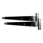 BLACK PLT. 406mm MEDIUM TEE HINGES