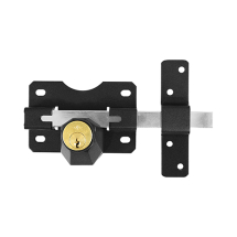 70mm BLACK DOUBLE LOCKING LONG THROW LOCK KEYED ALIKE 70mm BLACK DOUBLE LOCKING LONG THROW LOCK KEYED ALIKE