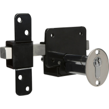 70mm BLACK EURO DOUBLE LOCKING LONG THROW GATE LOCK 70mm BLACK EURO DOUBLE LOCKING LONG THROW GATE LOCK
