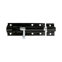 BLACK 203mm STRAIGHT TOWER BOLT BLACK 203mm STRAIGHT TOWER BOLT