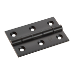 Matt BLACK 76x50mm DPBW 2.5mm BUTT HINGES