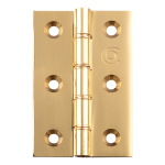 76x51mm POLISHED BRASS 2.5mm DPBW HINGES