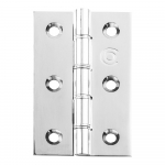 76x51mm POLISHED CHROME 2.5mm DPBW HINGES