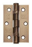 76x51x2mm Ant BRASS BALL BEARING HINGE Grade 7