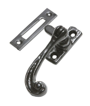 Eng BLACK Ant Rev HOOK PLATE SCROLL END FASTENER Eng BLACK Ant Rev HOOK PLATE SCROLL END FASTENER