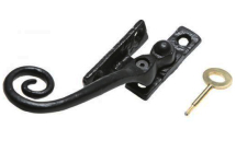 Eng BLACK Ant LH LOCKING WEDGE TYPE CURLY TAIL FASTENER Eng BLACK Ant LH LOCKING WEDGE TYPE CURLY TAIL FASTENER