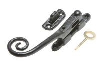 Eng BLACK Ant LH LOCKING NIGHTVENT CURLY TAIL FASTENER Eng BLACK Ant LH LOCKING NIGHTVENT CURLY TAIL FASTENER