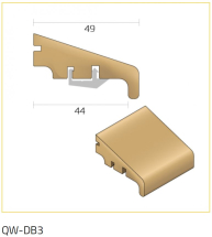 QWOOD 3m NATURAL 50mm DRIP BEAD QWOOD 3m NATURAL 50mm DRIP BEAD