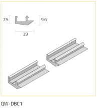 QWOOD 3m WHITE DRIP BEAD CLIP QWOOD 3m WHITE DRIP BEAD CLIP