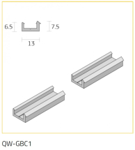 QWOOD 3m WHITE GLAZING BEAD CLIP QWOOD 3m WHITE GLAZING BEAD CLIP