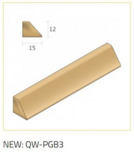 QWOOD 3m NATURAL 12mm PINNED GLAZING BEAD QWOOD 3m NATURAL 12mm PINNED GLAZING BEAD