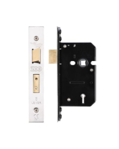SS 64mm 5 LEVER BUDGET MORTICE SASHLOCK SS 64mm 5 LEVER BUDGET MORTICE SASHLOCK