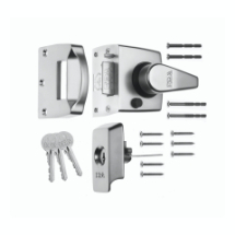 Sat CHROME 40mm BS HIGH SECURITY NIGHTLATCH Sat CHROME 40mm BS HIGH SECURITY NIGHTLATCH