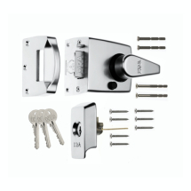 60mm Sat CHROME BS HIGH SECURITY NIGHTLATCH KEYED ALIK 60mm Sat CHROME BS HIGH SECURITY NIGHTLATCH KEYED ALIK