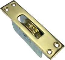 2inchPol BRASS BALL RACE AXLE PULLEY 2inchPol BRASS BALL RACE AXLE PULLEY