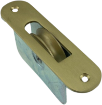 2inch SATIN BRASS BALL RACE AXLE PULLEY (2-HOLE/RADIUS ENDS) 2inch SATIN BRASS BALL RACE AXLE PULLEY (2-HOLE/RADIUS ENDS)