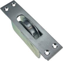 2inchSat CHROME BALL RACE AXLE PULLEY 2inchSat CHROME BALL RACE AXLE PULLEY