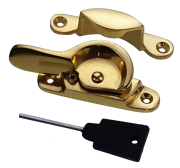 pH POLISHED BRASS LOCKING TRADITIONAL FITCH FASTENER