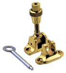 POLISHED BRASS ACORN LOCKING SASH FASTENER