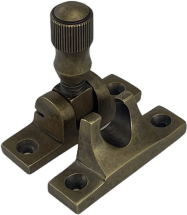 DELUXE RUMBLED BRASS NARROW BRIGHTON SASH FASTENER DELUXE RUMBLED BRASS NARROW BRIGHTON SASH FASTENER