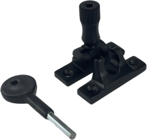DELUXE BLACK NARROW LOCKING BRIGHTON SASH FASTENER DELUXE BLACK NARROW LOCKING BRIGHTON SASH FASTENER