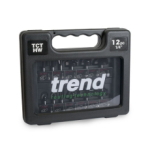 TREND 12 PIECE 1/4IN SHANK TCT ROUTER CUTTER SET - IDEAL STA